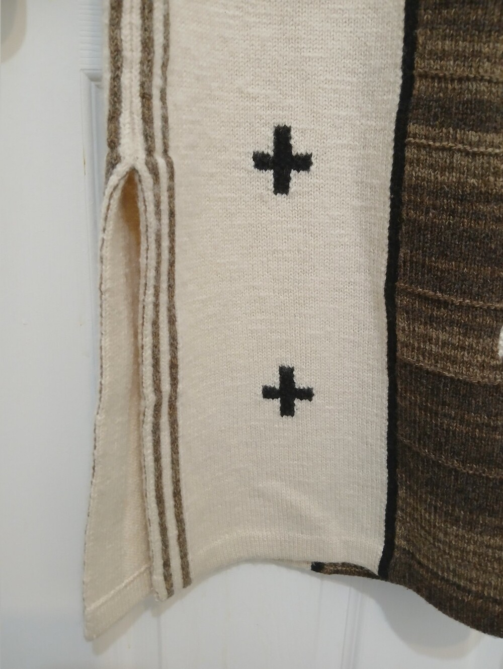 Polo Ralph Lauren X Naomi Glasses Wool-Blend Dress XL Southwestern Native Navajo - Picture 12 of 16